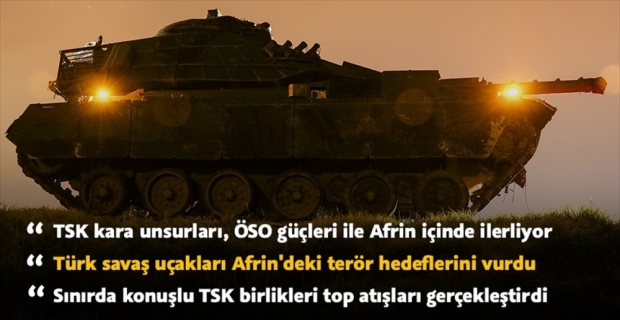 Afrin'e kara harekatı başladı