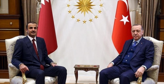 Cumhurbaşkanı Erdoğan ile Katar Emiri Al Sani görüştü