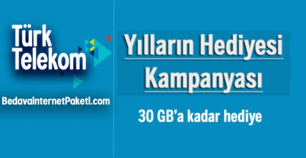 Türk Telekom'dan müşterilerine “Yılların Hediyesi Kampanyası“