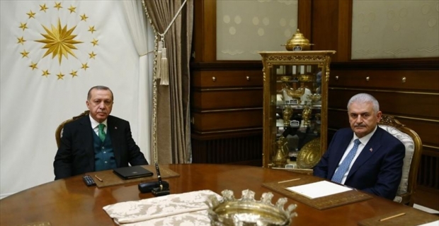 Cumhurbaşkanı Erdoğan, Binali Yıldırım, Fidan ve Akar'ı ayrı ayrı kabul etti