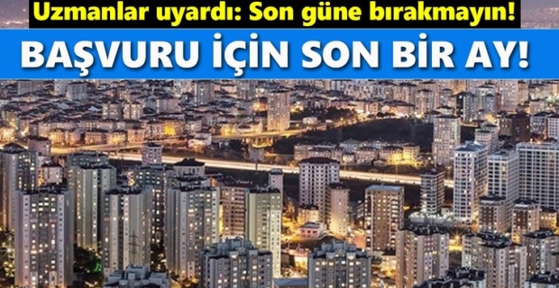 İmar barışı için son ay