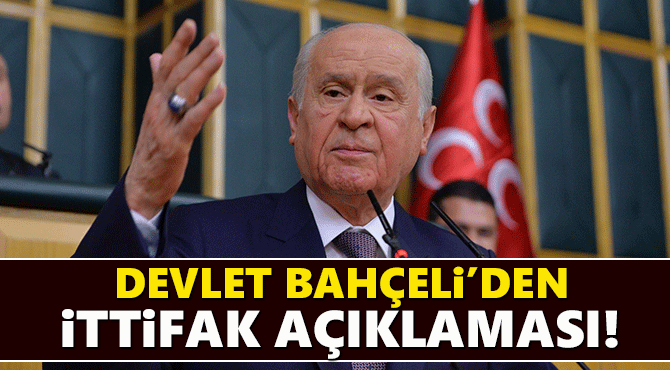 Bahçeli'den ittifak "bitti" açıklaması