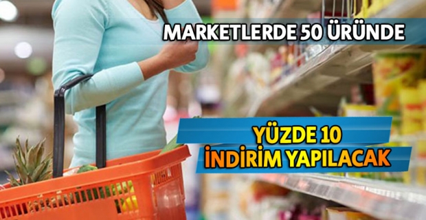 Marketlerden yüzde 10 indirim