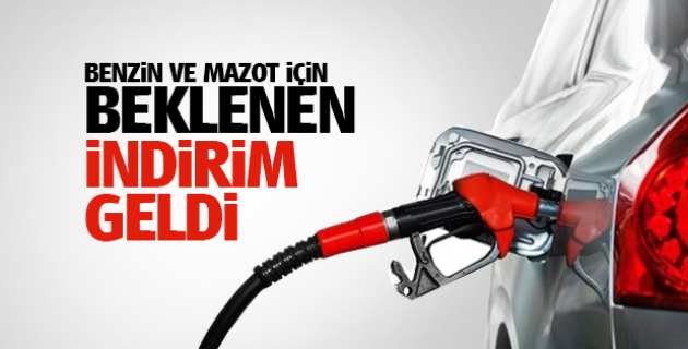 Motorin ve benzinde indirim