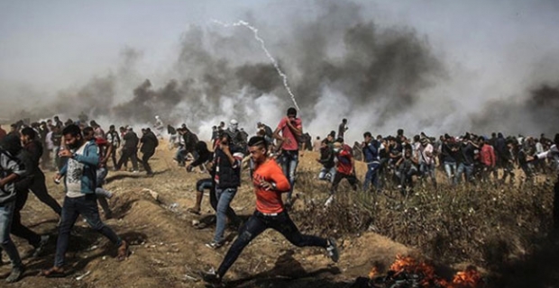 İsrail askerleri Gazze sınırında 20 Filistinliyi yaraladı