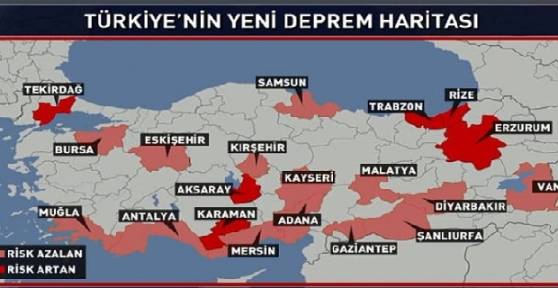 'Birçok ilin deprem tehlikesi değeri değişti'