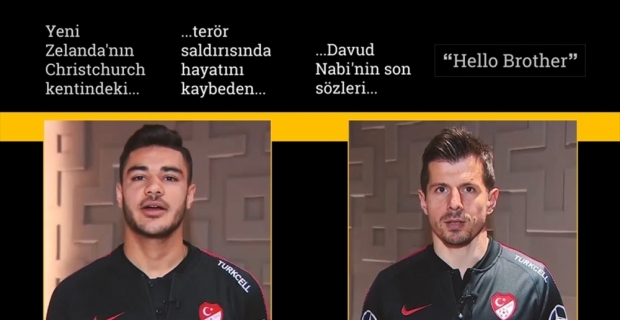 Milli futbolculardan 'Hello Brother' mesajı