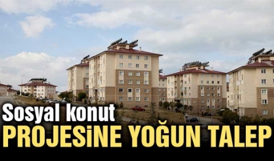 Sosyal konut projesine yoğun talep