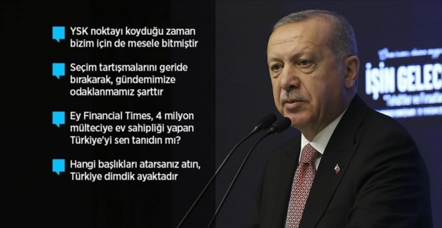 Cumhurbaşkanı Erdoğan: Zulümlere tribünden seyirci olmayız