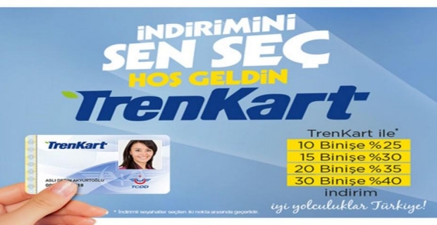 Trenlerde 'Trenkart' ile indirimli yolculuk