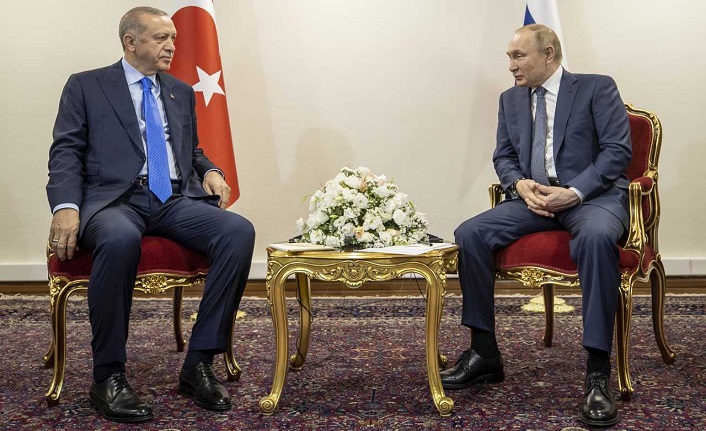 Cumhurbaşkanı Erdoğan ve Putin görüştü