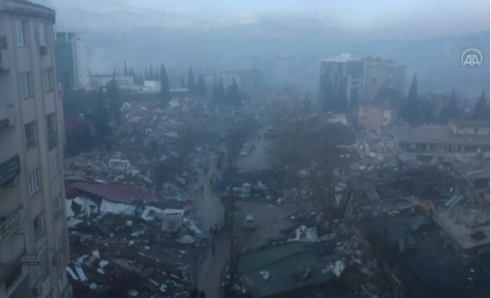 Depremin vurduğu Kahramanmaraş'tan dehşete düşüren video