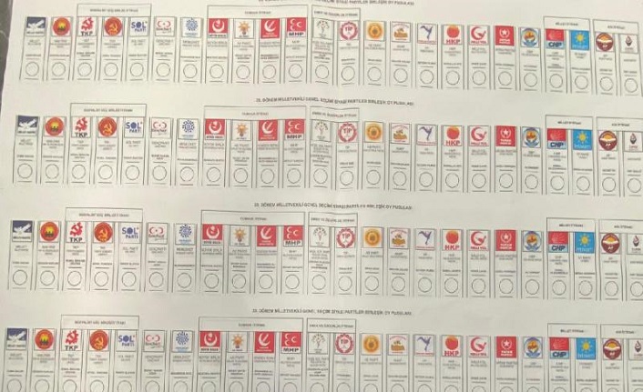 Oy pusulasındaki yerler kesinleşti