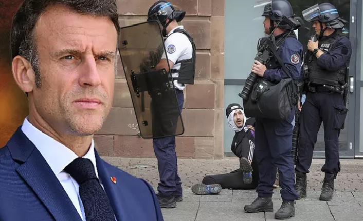 Fransa'daki olaylarda 1300 gözaltı, 79 polis ve asker yaralı