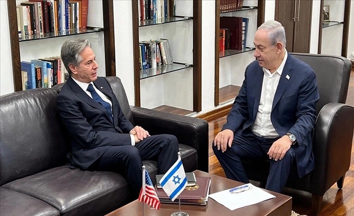 Blinken, İsrail'de Netanyahu ve Savaş Kabinesiyle görüştü