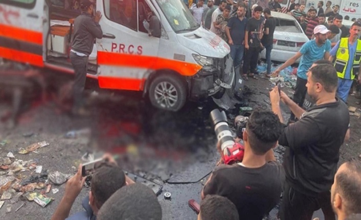 İsrail ambulans konvoyunu vurdu: Çok sayıda can kaybı var