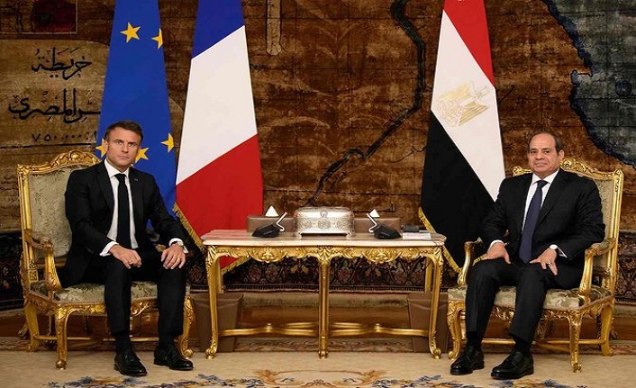 Macron ve Sisi Gazze'yi görüştü