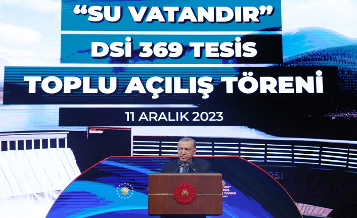 Cumhurbaşkanı Erdoğan: Su zengini bir ülke değiliz