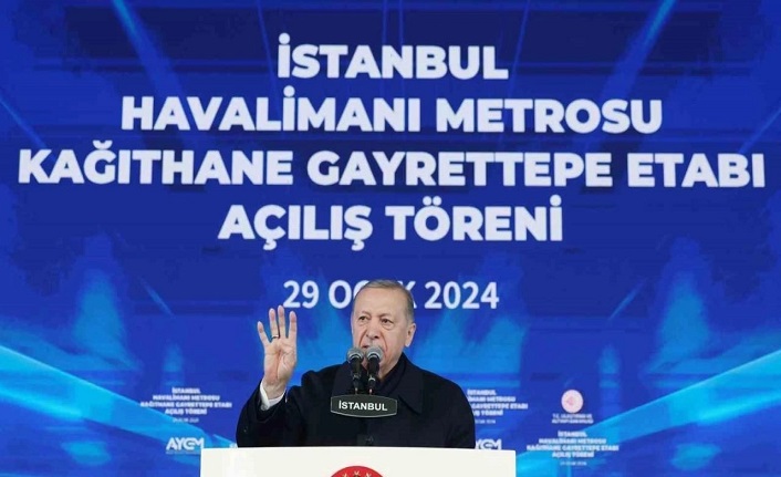 Cumhurbaşkanı Erdoğan: İstanbul'da raylı sistem 338,5 kilometreye çıkıyor