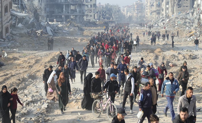 Gazze'deki İçişleri Bakanlığı: İsrail'in tahliye uyarıları işleyeceği yeni suçların habercisi
