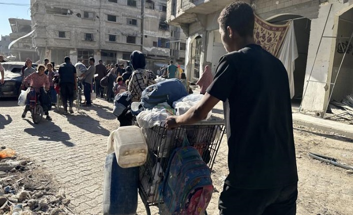 Soykırımcı İsrail, Gazze'de yeni bir "tahliye emri" yayımladı