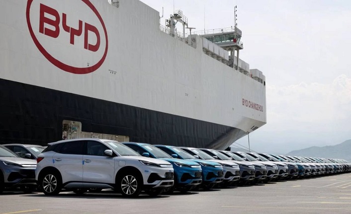 Çin'den gelen 7 bin BYD aracı Kocaeli'de!