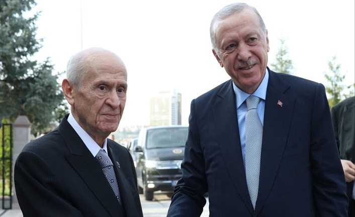 Cumhurbaşkanı Erdoğan, MHP Genel Başkanı Bahçeli'yi ziyaret etti