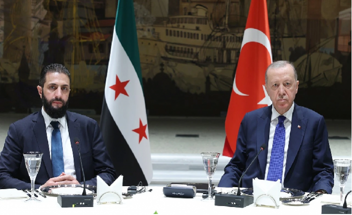 Erdoğan-Şara zirvesinden kritik mesajlar: Türkiye her zaman Suriye'nin yanında