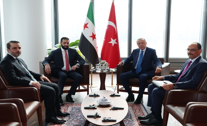 Cumhurbaşkanı Erdoğan, Suriyeli mevkidaşı Şara ile görüştü