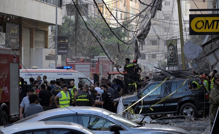 Ateşkesi ihlal eden İsrail Beyrut'u vurdu: 5 kişi hayatını kaybetti, 28 kişi yaralı