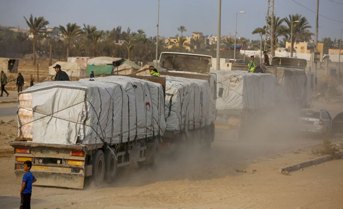 BM: İsrail, toplam 4 bin paletlik acil yardım malzemesinin Gazze'ye girişini reddetti