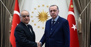 Cumhurbaşkanı Erdoğan, BM Libya Özel Temsilcisi Salame'yi kabul etti