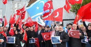 Kopenhag Büyükelçiliği önünde Türkiye’ye destek buluşması