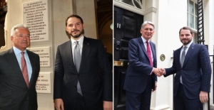 Bakan Albayrak Londra'da 11 finans kuruluşu ile görüştü