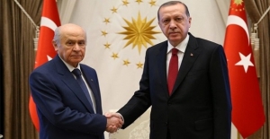 Erdoğan ve Bahçeli'den ittifak görüşmesi