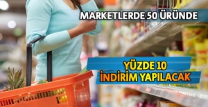 Marketlerden yüzde 10 indirim