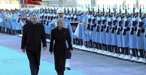 Cumhurbaşkanı Erdoğan Kitaroviç'i resmi törenle karşıladı