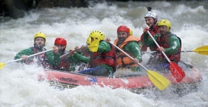 Melen Çayı'nda rafting sezonu açıldı