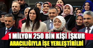 '1 milyon 250 bin kişi İŞKUR aracılığıyla işe yerleştirildi'