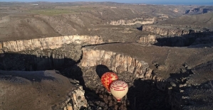 Kapadokya'da turistlerin balon turunda yeni adresi 'Ihlara'