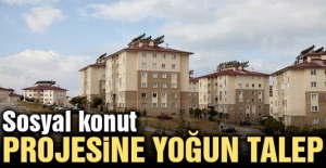 Sosyal konut projesine yoğun talep