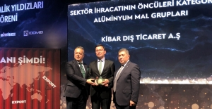 Kibar Dış Ticaret’e İDDMİB’ten “İhracatın Metalik Yıldızı“ ödülü