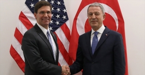 Bakan Akar ile ABD Savunma Bakanı Vekili Esper görüştü