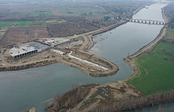 Meriç Nehri'nden elektrik üretilecek santralde geri sayım başladı