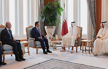 Yılmaz ile Şimşek, Katar emiriyle görüştü: Sanayi ve enerjide işbirliği mesajı