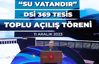 Cumhurbaşkanı Erdoğan: Su zengini bir ülke değiliz