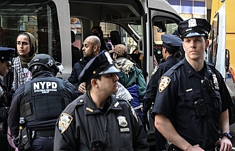 New York'ta Filistin yanlısı göstericiler, New York Times gazetesi binasına girdi