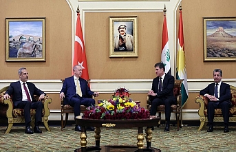 Cumhurbaşkanı Erdoğan IKBY Başkanı Barzani ile görüştü