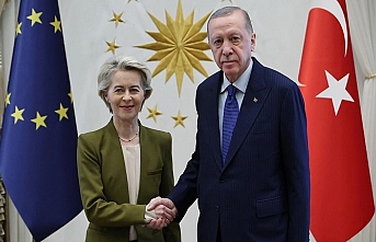 Cumhurbaşkanı Erdoğan, AB Komisyonu Başkanı von der Leyen'i kabul etti