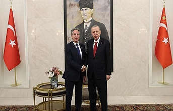 Cumhurbaşkanı Erdoğan, ABD Dışişleri Bakanı Blinken'ı kabul etti